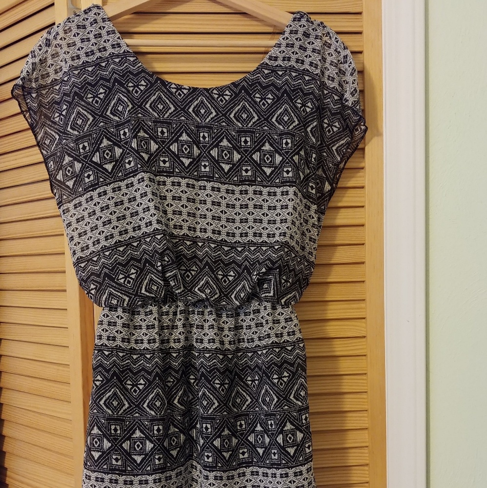 City Triangle Black and White Dress